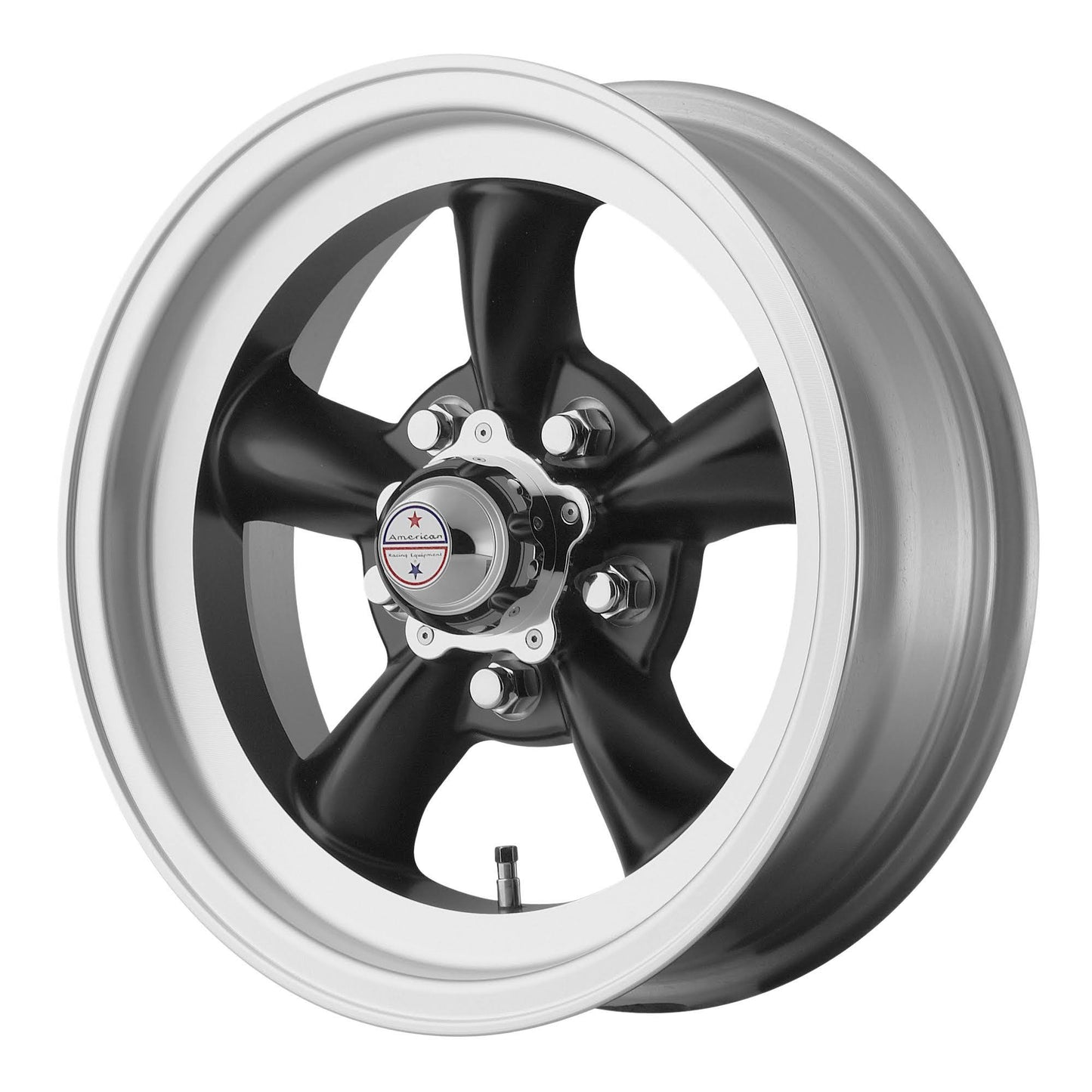 14x6 American Racing Vn105 Torq Thrust D Gray Mach Lip Wheel 5x4.5 (-2mm)