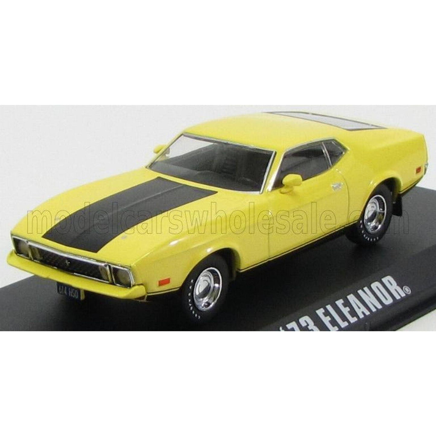 1973 Ford Mustang Mach 1 Yellow Eleanor Gone In Sixty Seconds Movie (1974) 1/43 By Greenlight 86412