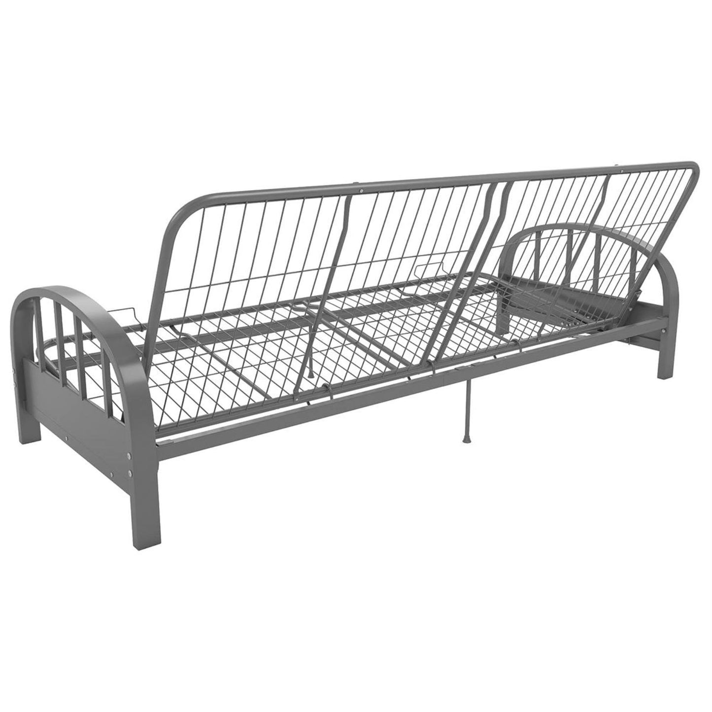 Dhp Aiden Metal Futon Frame Full Silver