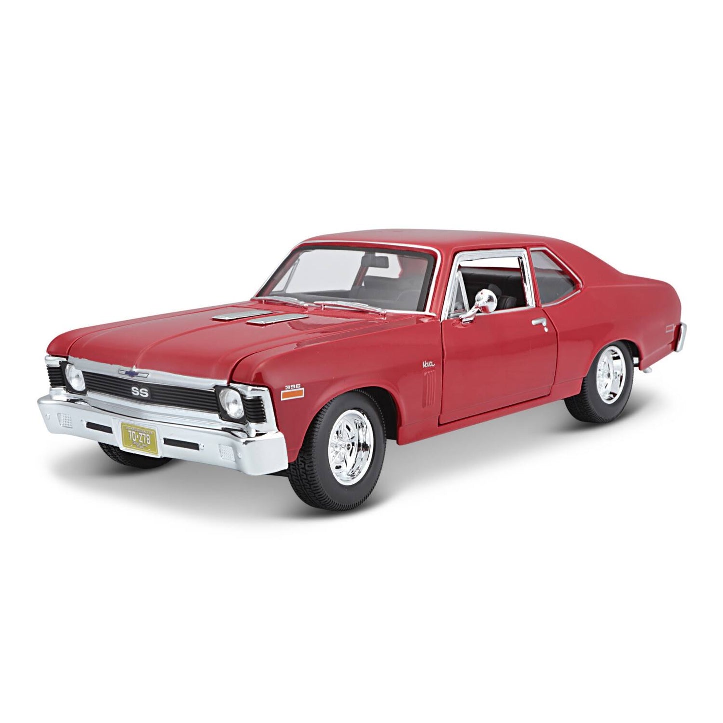 1970 Chevrolet Nova Ss Coupe Blue 1/18 Diecast Model Car By Maisto