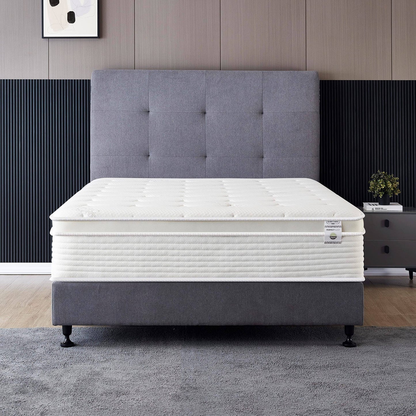 14 Cool Memory Foam Spring Hybrid Mattress With Breathable Cover King