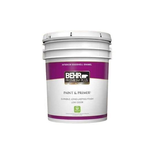 Behr Premium Plus 5 Gal. #Pr-W15 Ultra Pure White Semi-Gloss Enamel Low Odor Interior Paint & Primer