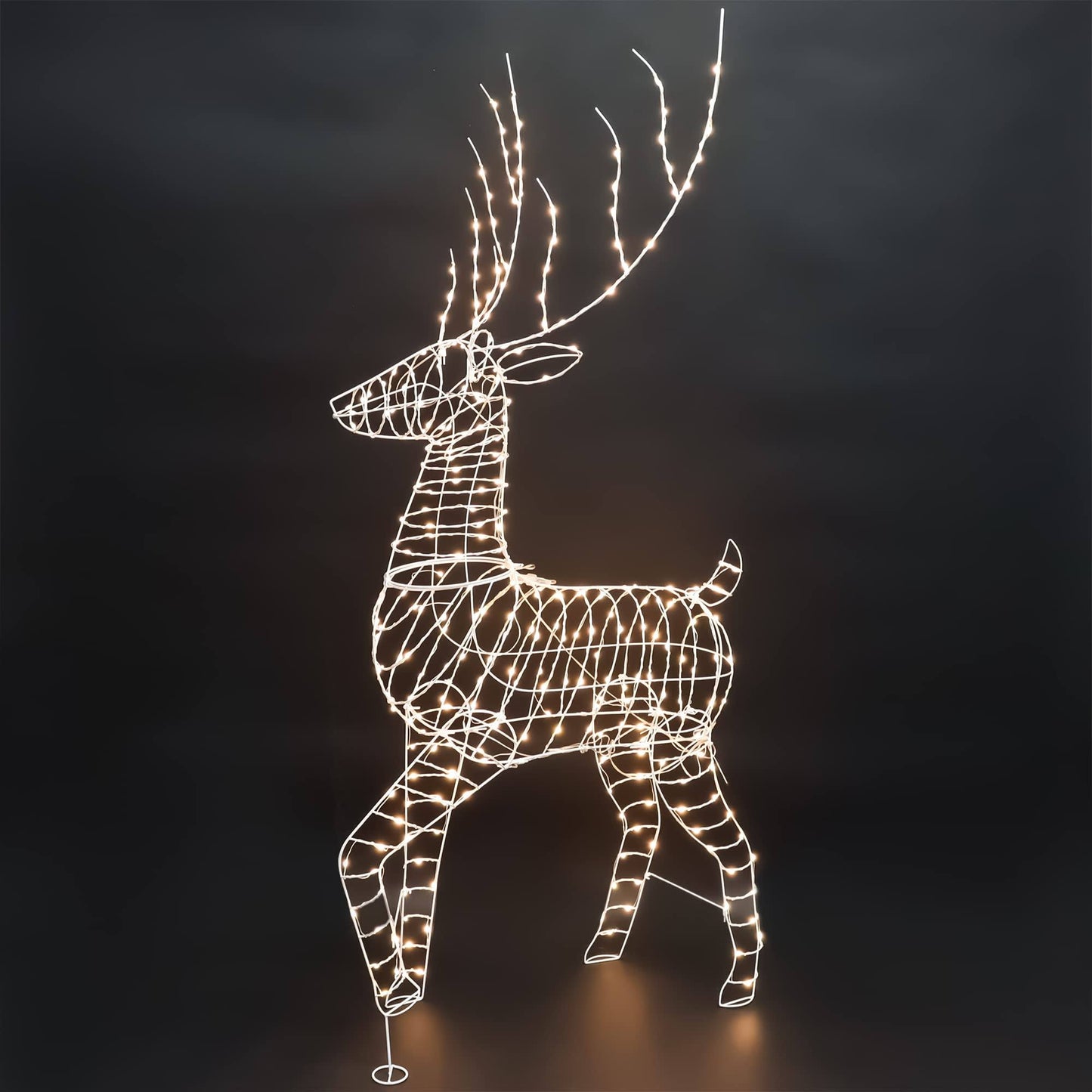 300 Led Light Up Yard Reindeer Buck 6ft