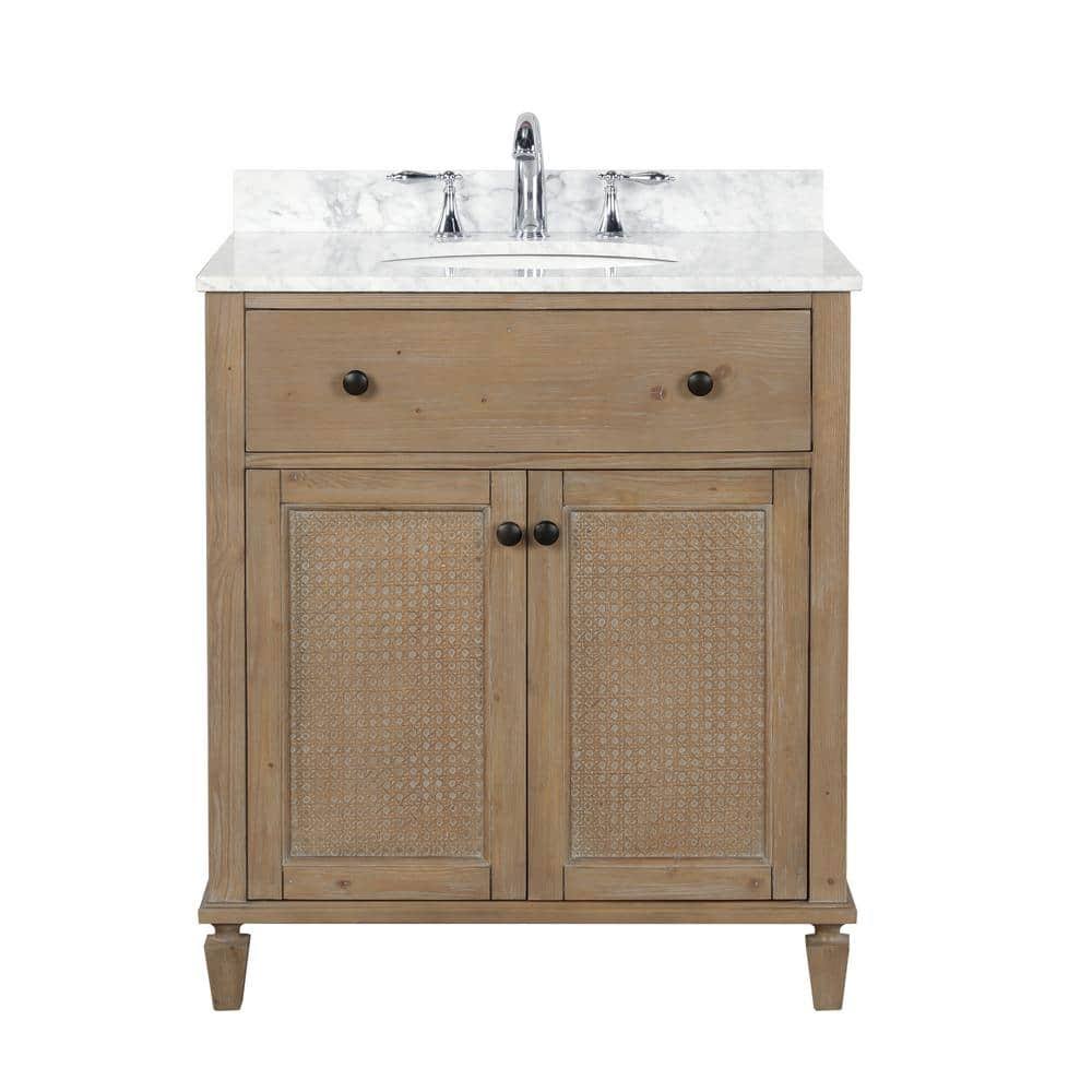 Ari Kitchen & Bath Annie 30 Bathroom Vanity Weathered Fir