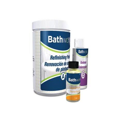 Bathworks Diy Bathtub And Tile Refinishing Kit, White - 20 Oz Canister