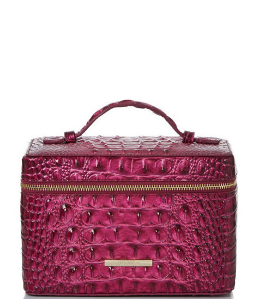 Brahmin Melbourne Collection Charmaine Travel Makeup Bag - Pomegranate