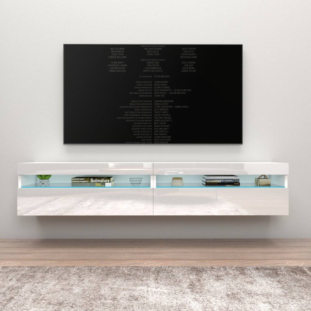 Ada Tv Stand For Tvs Up To 88 Orren Ellis Color: White