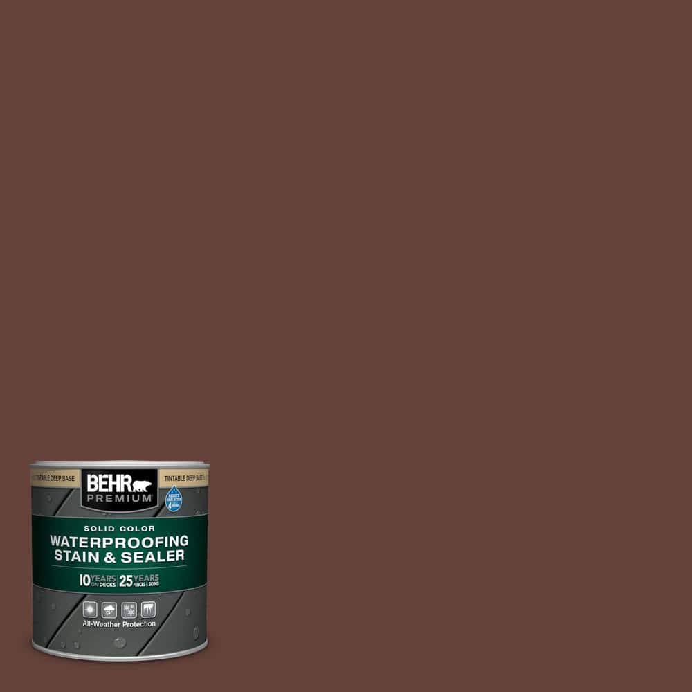 Behr Premium 1 Gal. #Sc-117 Russet Solid Color Waterproofing Exterior Wood Stain And Sealer