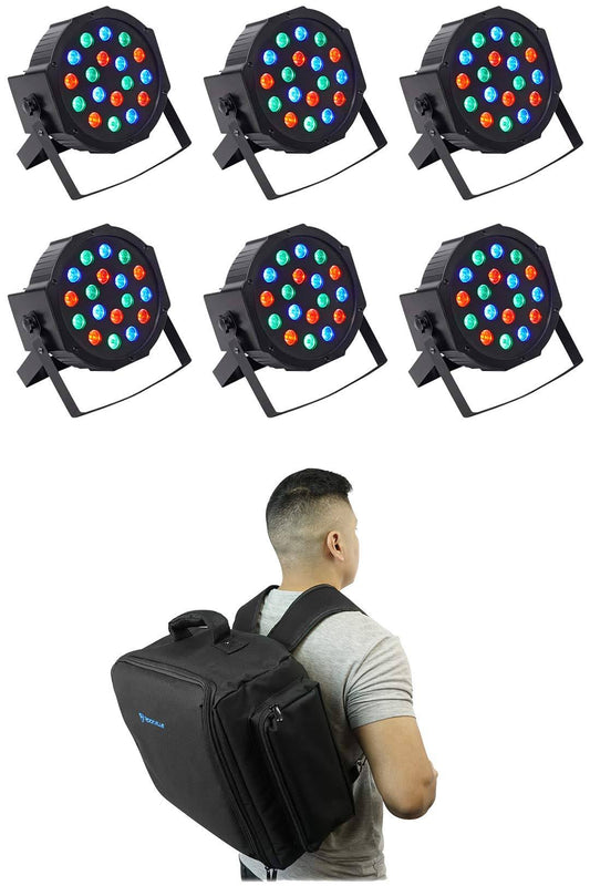 (24) Rockville Rockpar50 Led Rgb Compact Par Can Dj/Club Dmx Wash Lights