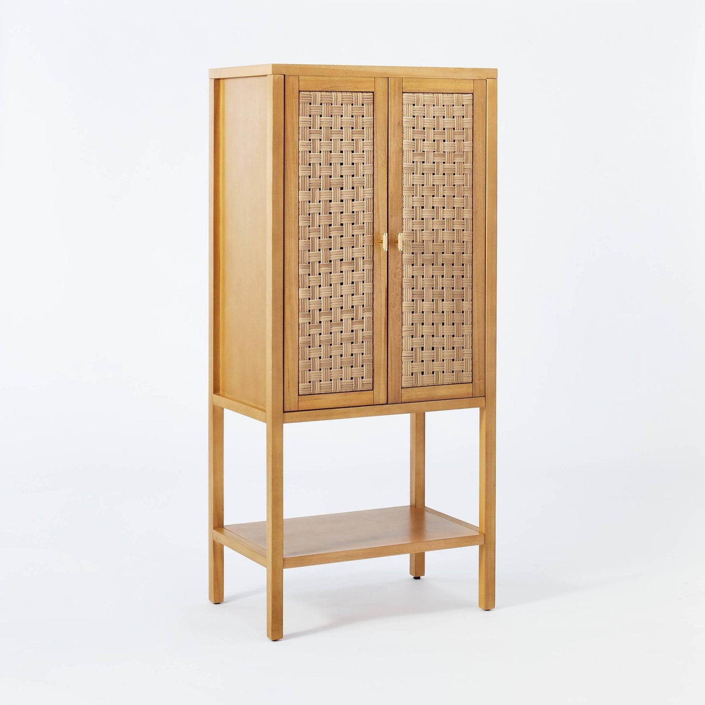 66 Palmdale Woven Door Cabinet Natural - Threshold Designed With Studio Mcgee 83208399