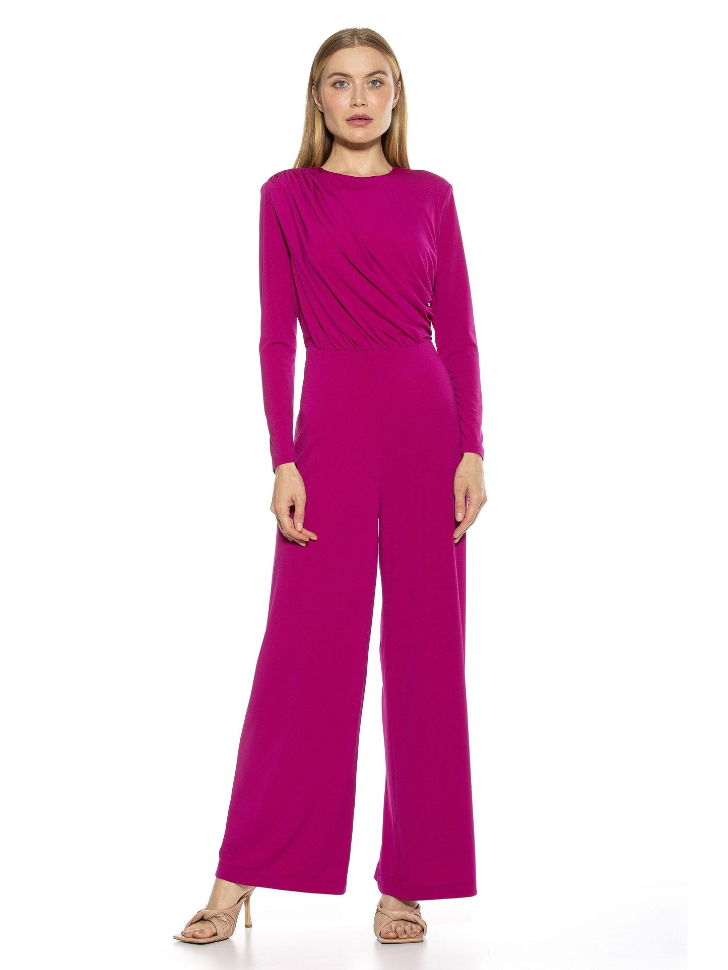 Alexia Admor Women s Milan Draped Jumpsuit, Small