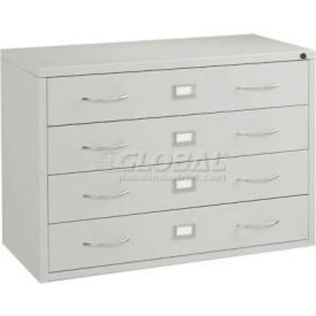 37w Media Cabinet 4 Drawer Putty