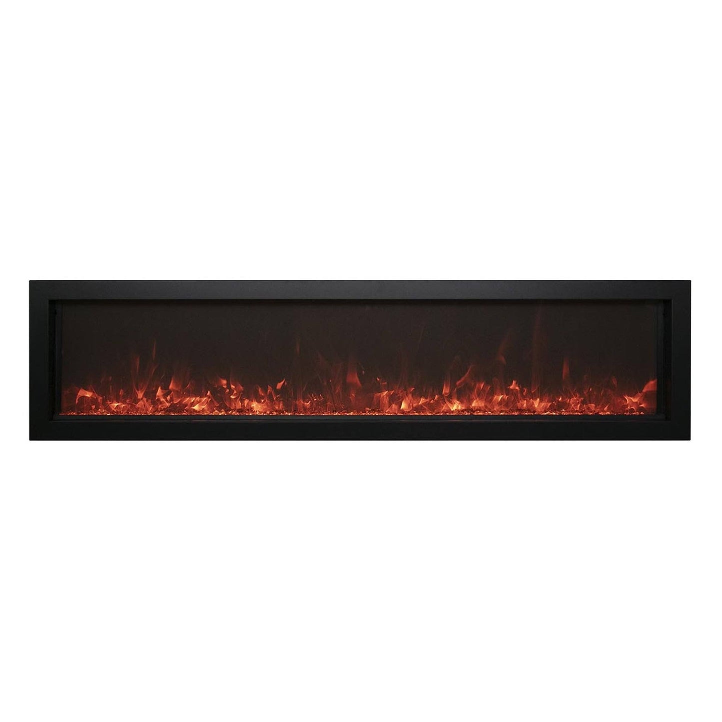 Amantii - Panorama Bi Extra Slim Full View Smart Indoor /Outdoor Built-In Electric Fireplace, 30