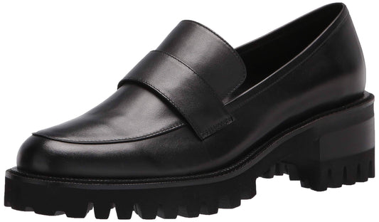 Aerosoles Women s Ronnie Loafer, Black Leather, 7.5