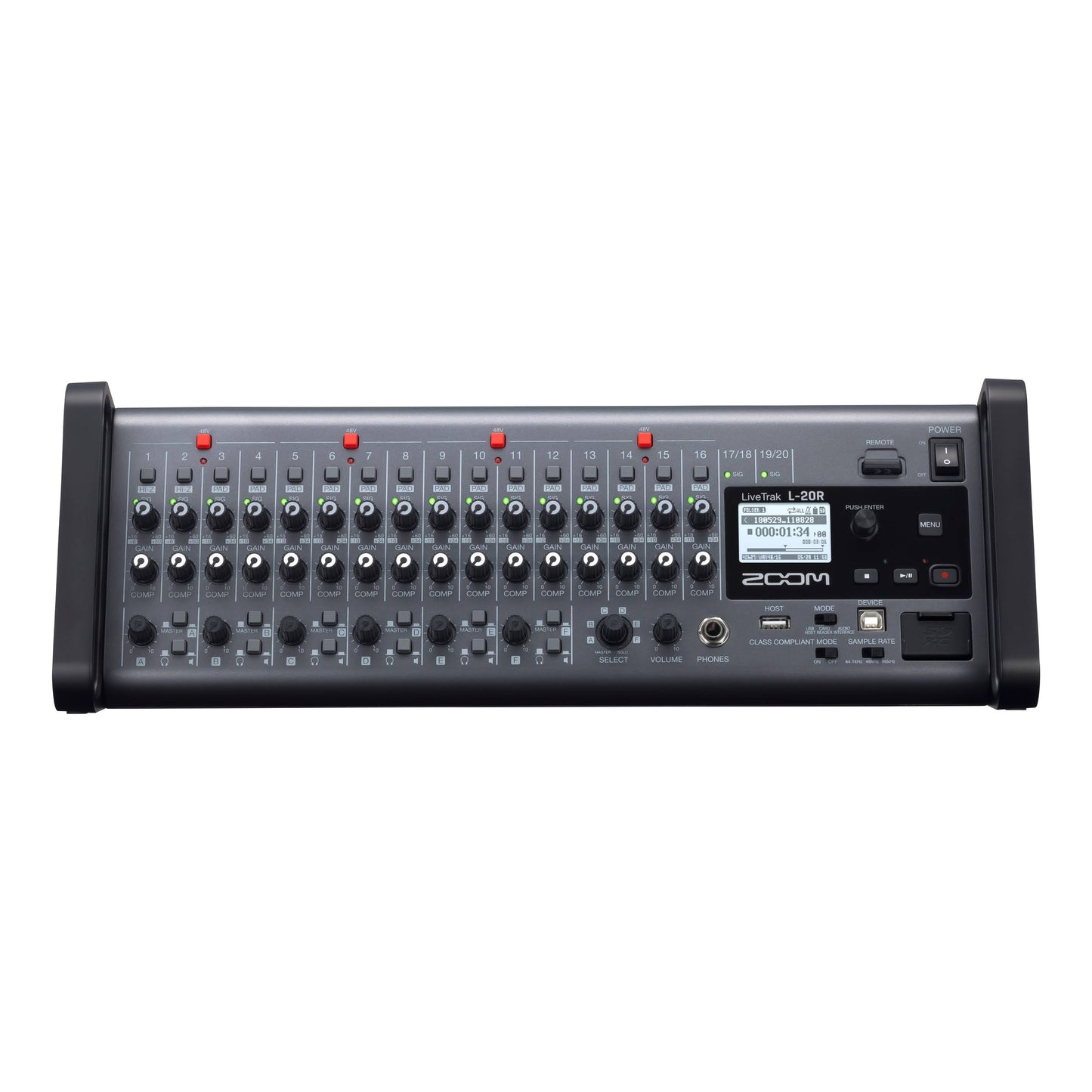 Zoom Livetrak L-20r 20-Channel Digital Mixer-Recorder