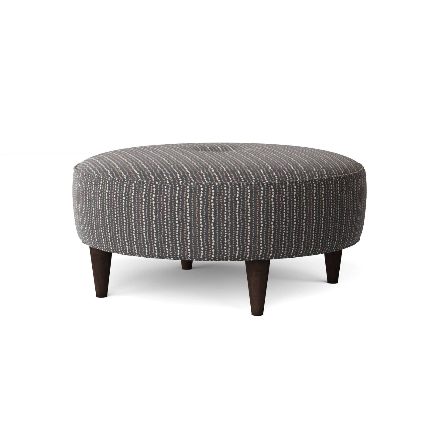 Adreon 38 Round Tufted Cocktail Ottoman Lark Manor Body Fabric: Marble Multicolored 100% Polyester