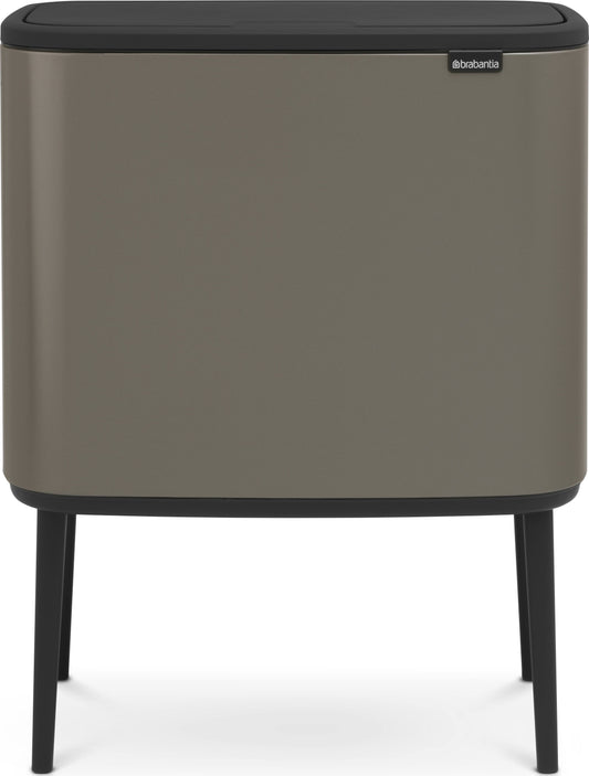 Brabantia Bo Touch Top Trash Can, 3 & 6 Gallon - Pine Green