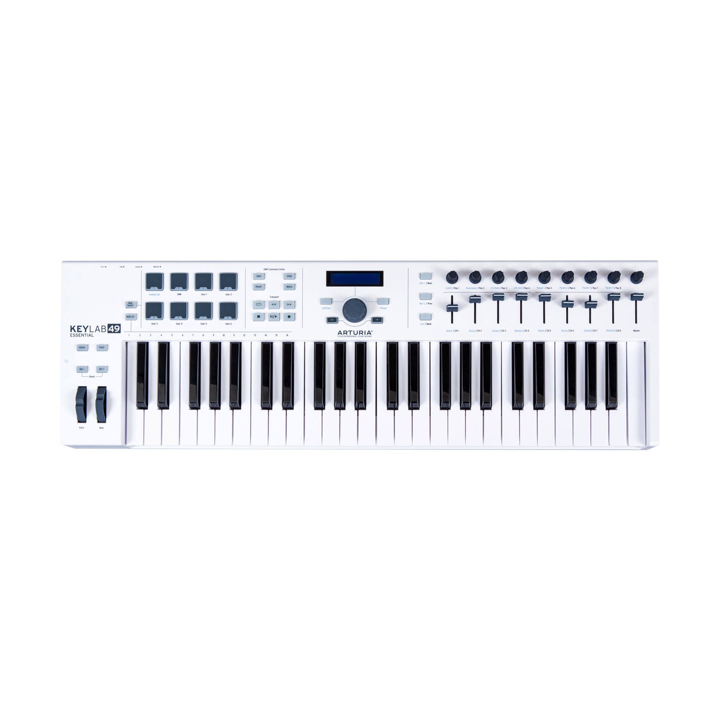 Arturia Keylab Essential 49 Mk3 Keyboard Controller With Sustain Block Black