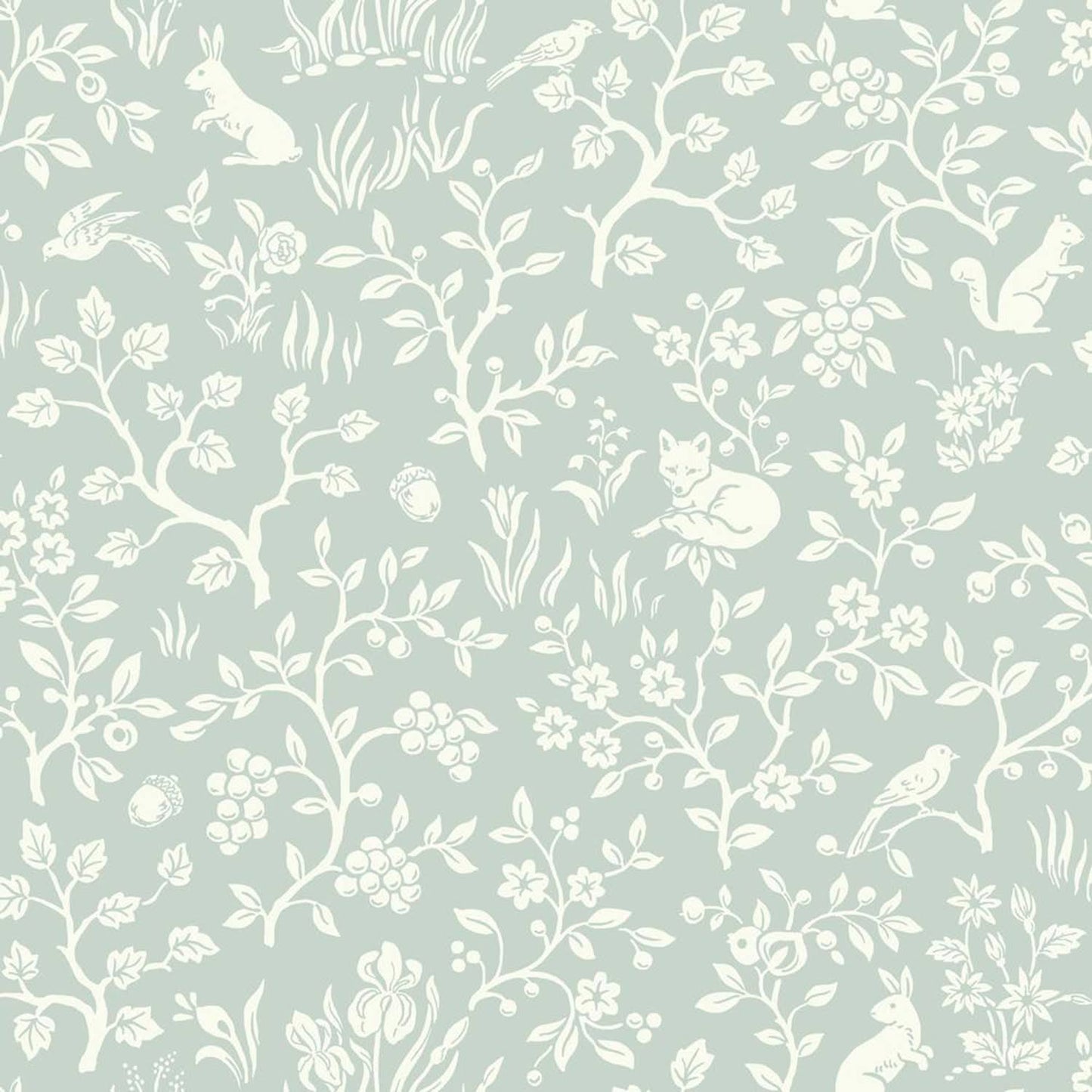 York Magnolia Home 3 Fox & Hare Wallpaper, Pink