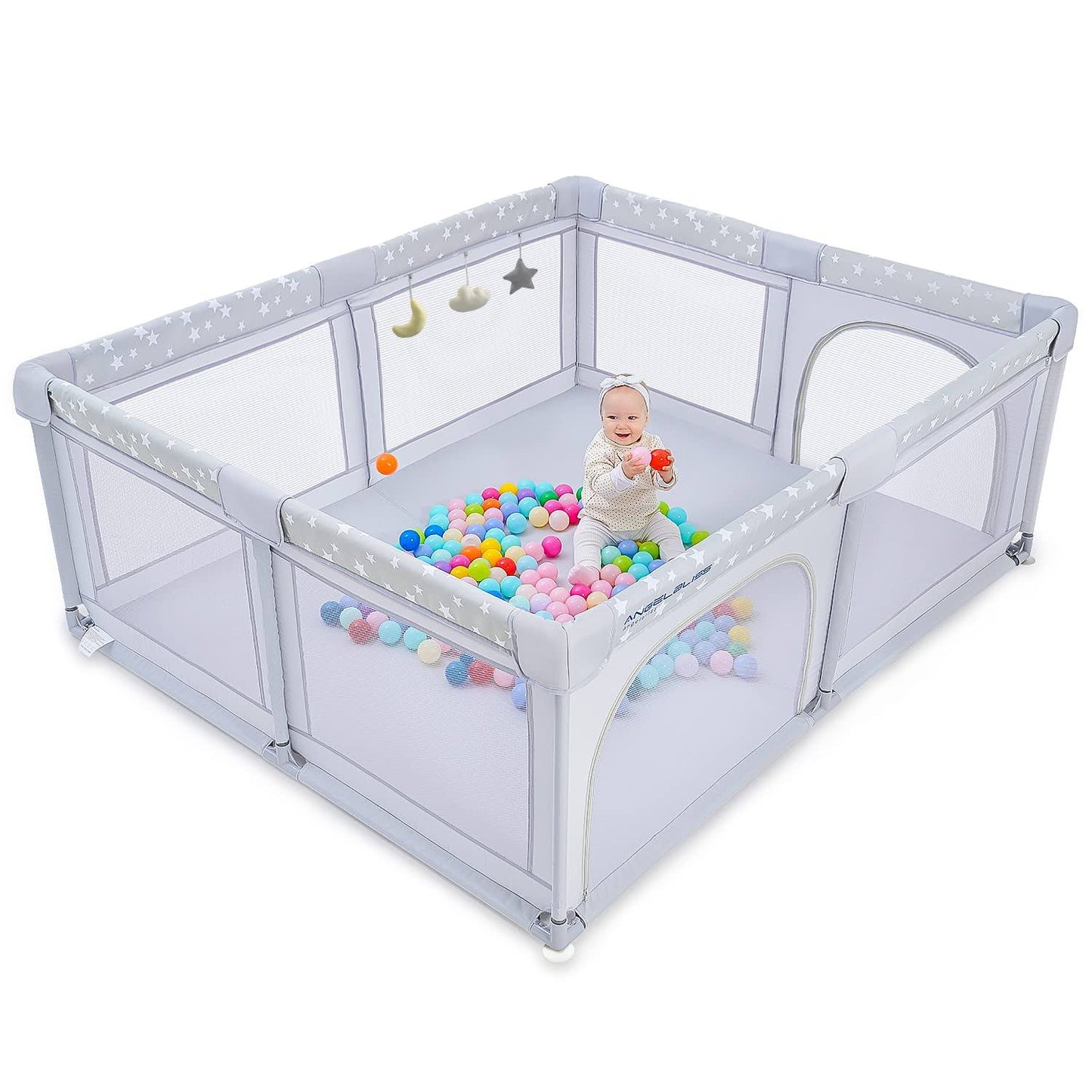 Baby Playpen Angelbliss Playpen For Babies Toddlers Extra Large Yard W Gate