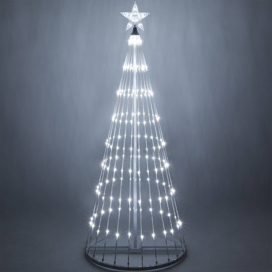 6-Ft. Cool White Led Animated Outdoor Lightshow Christmas Tree