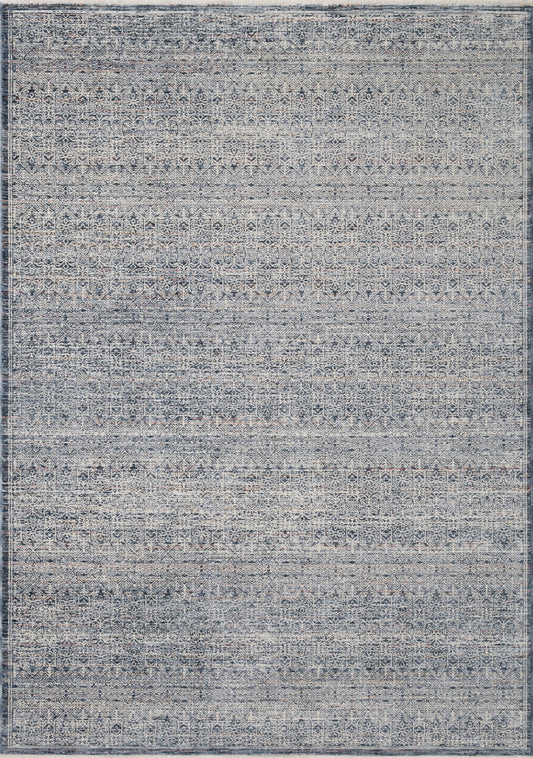 Amber Lewis X Loloi 5 3 7 9 Denim/Ivory Zuma Zum-01 Area Rug