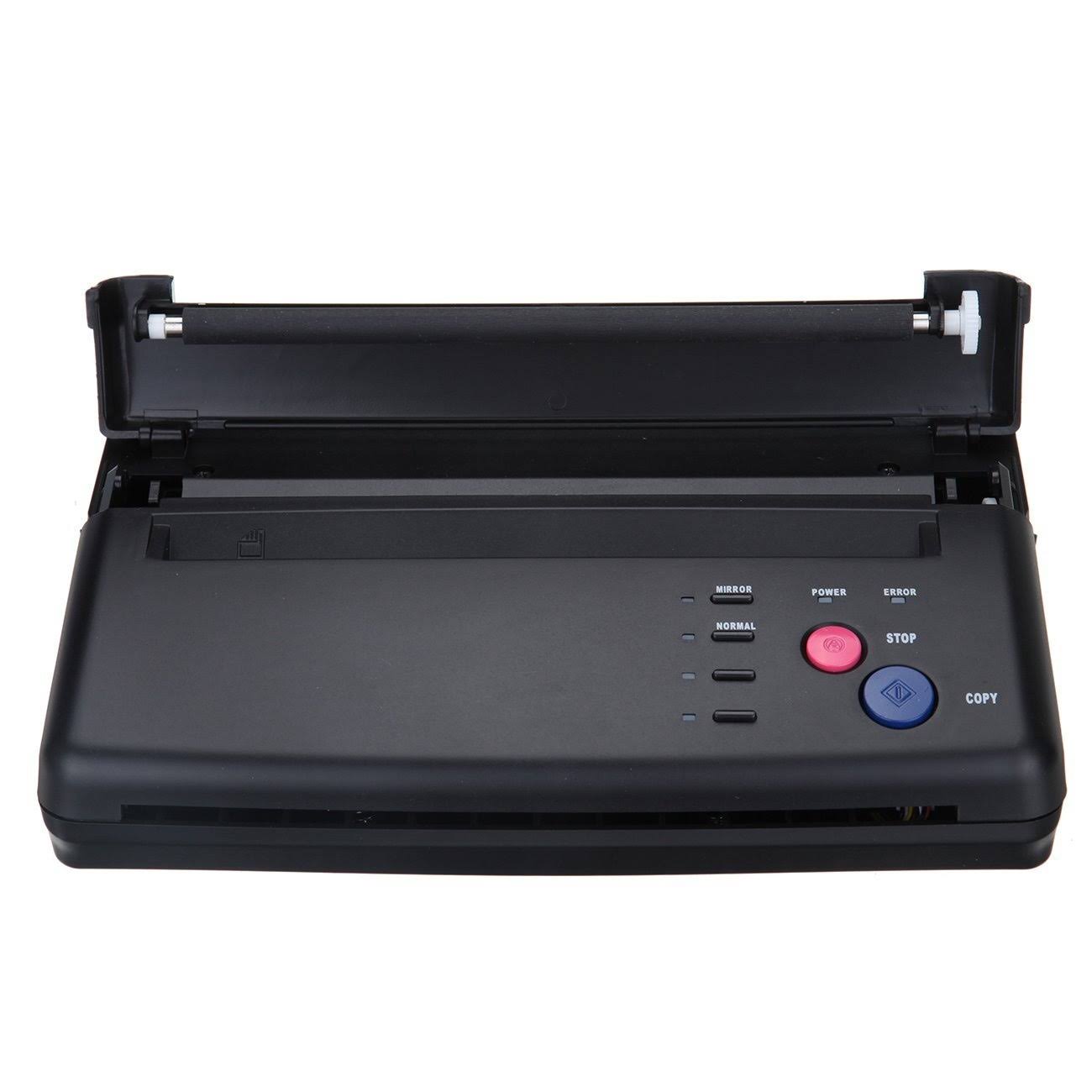 Black Tattoo Transfer Stencil Machine Thermal Copier Printer With Bonus Papers