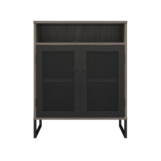 Ameriwood Home Purdue Storage Cabinet Gray Oak