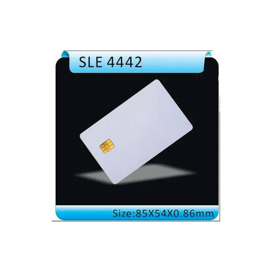 100 Pack Sle4442 Chip Cards With Hi-Co Magnetic Stripe Pvc Sle 4442