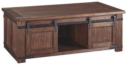 Ashley Budmore Brown Rectangular Cocktail Table