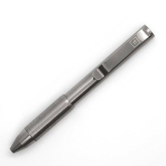 Big Idea Design Ti Pocket Pro : The Auto Adjusting Edc Pen - Titanium Stonewashed