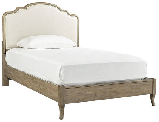 Aspenhome Provence I222-425-407-406 King Upholstered Bed In Patine