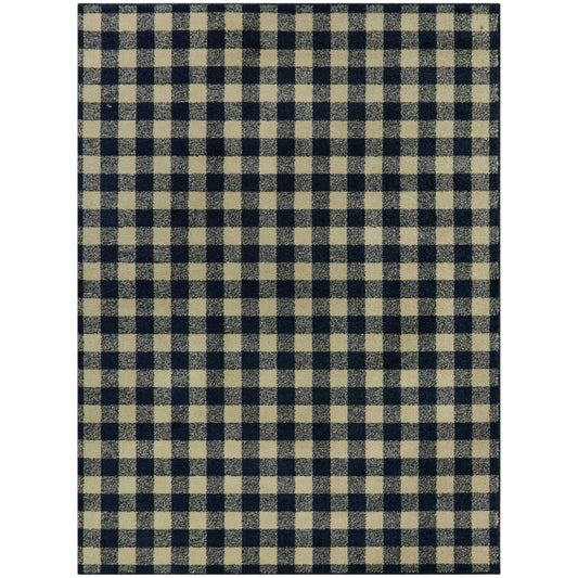 Balta Rogers Gingham Area Rug - 2 7 X 7 Runner - Taupe