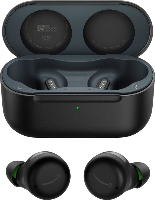 Amazon - Echo Buds (2nd Gen) With Wireless Charging Case - Black (2021)