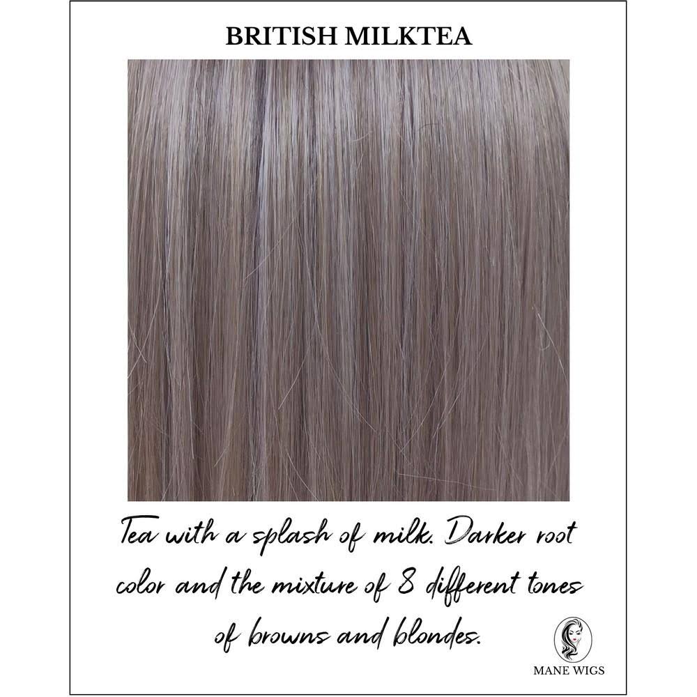 Alpha Blend By Belle Tress (Lace Front-Mono Part Wig) British Milktea