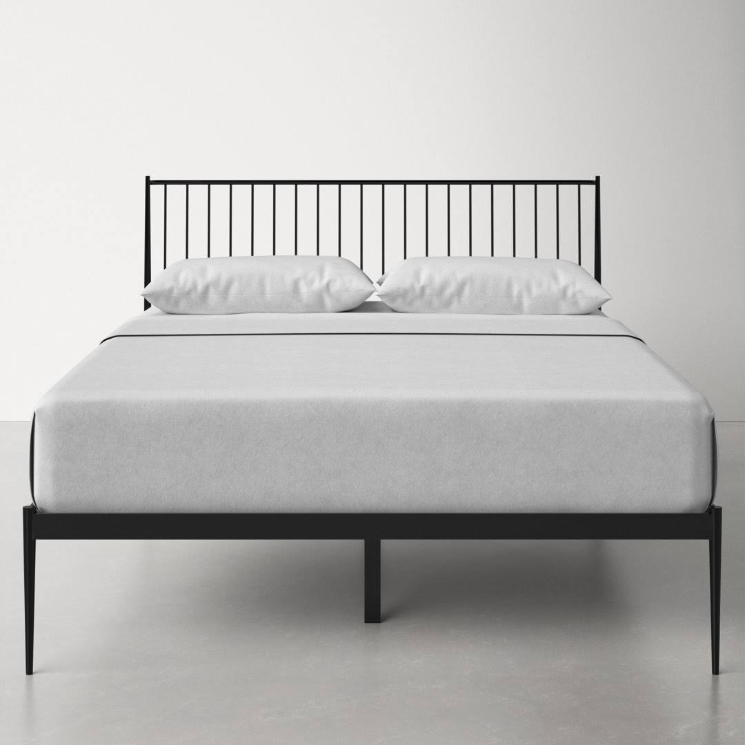 Aston Platform Bed Allmodern Color: Black, Size: Queen