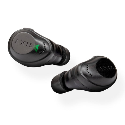 Axil Xcor Wireless Earbuds With Touch Control - Bluetooth Enhancement - Hearing Protection - Dust & Water Resistant