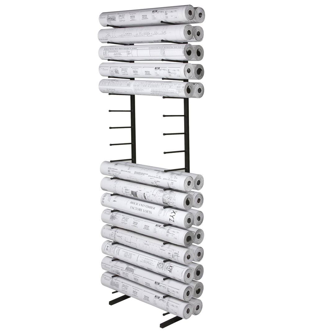 Brookside Design Vr165 Vis-I-Rack High Capacity Roll File Blueprint Storage Rack