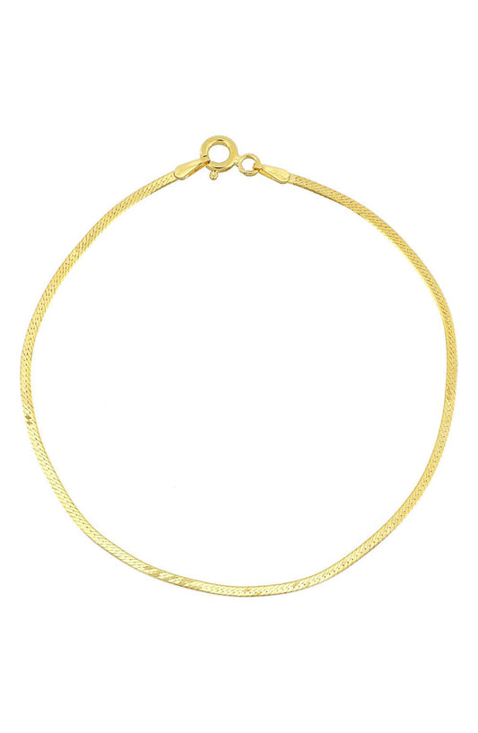 Bony Levy Herringbone Chain Bracelet In Yellow Gold