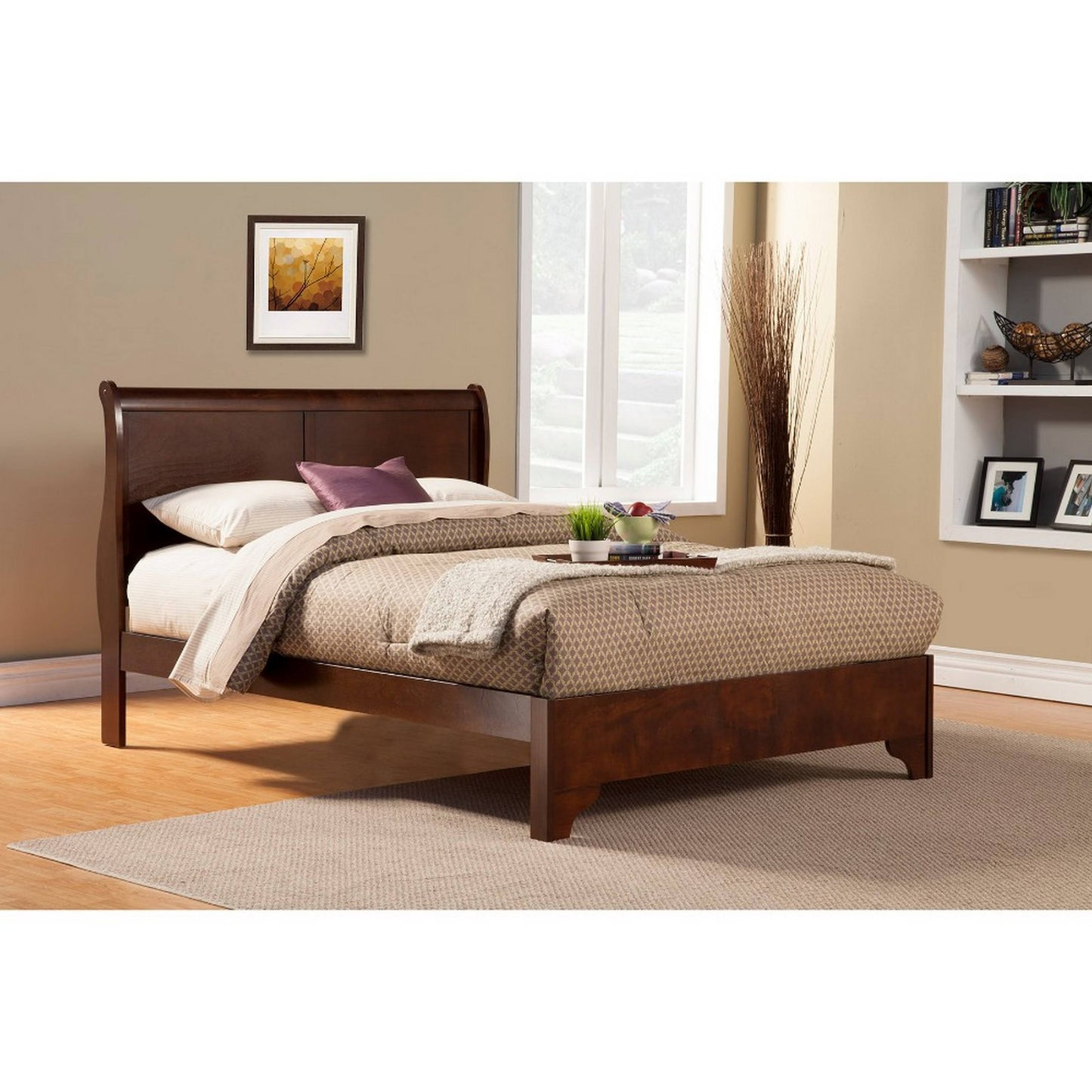 Alpine Furniture West Haven Sleigh Bed Full