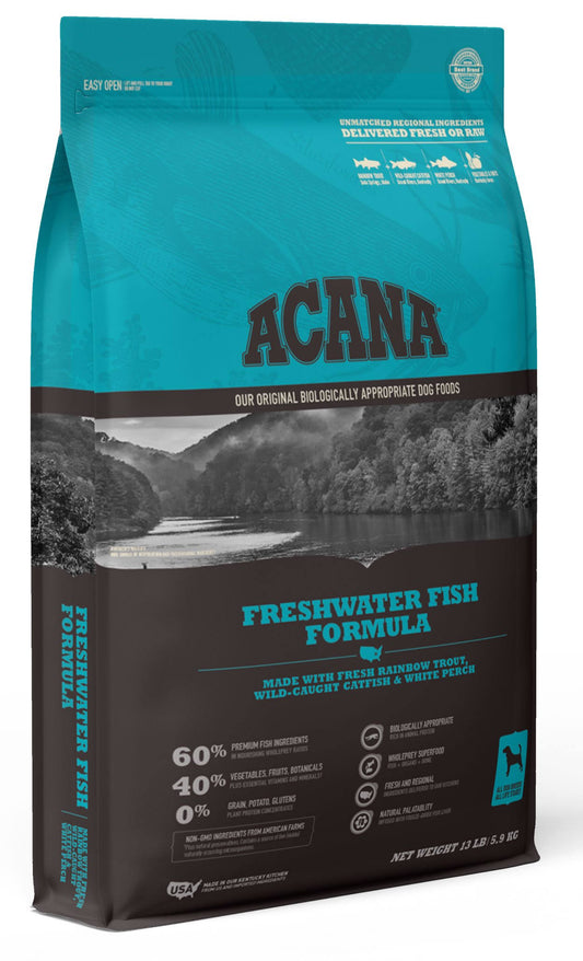 Acana Freshwater Fish Heritage Dog Food 13 Lb