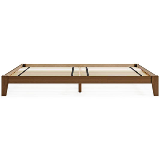 Ashley Tannally King Platform Bed, Light Brown