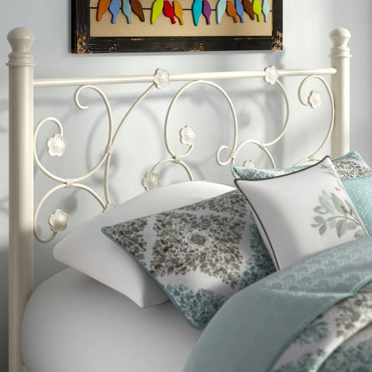 August Grove Floret Metal Open-Frame Headboard