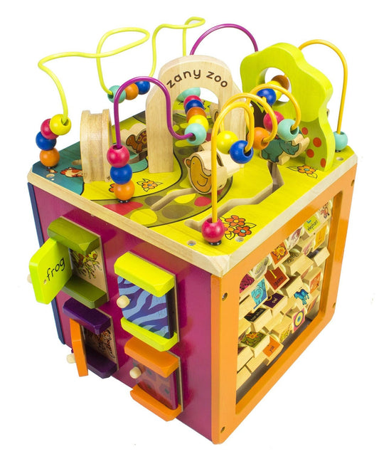 B. Toys Zany Zoo Wooden Activity Cube