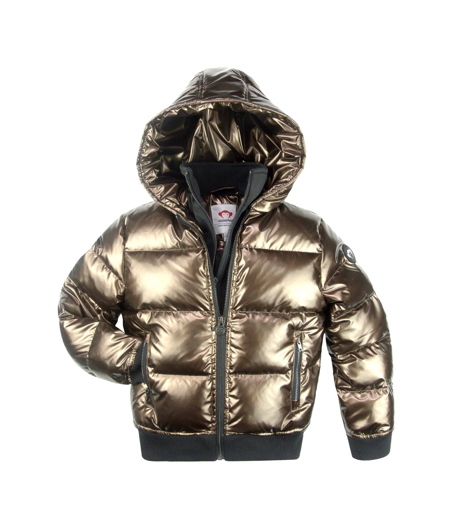 Appaman Flurry Coat - Shiny Black 10