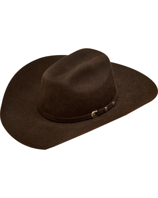 Ariat Cowboy Hat Kids Wool 3 Piece Buckle A7210247 Chocolate