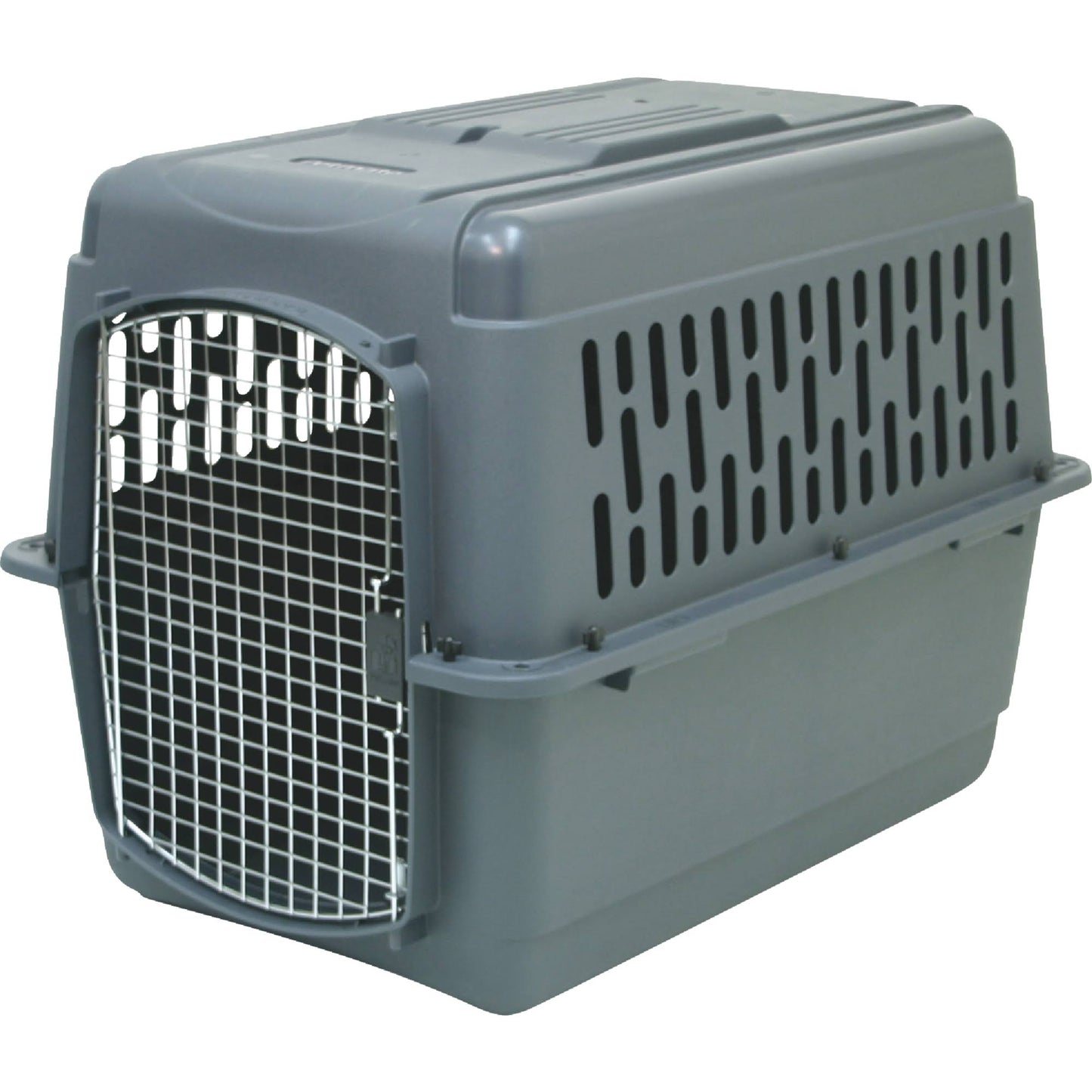 Aspen Pet Porter Traditional Plastic Pet Kennel, 25-30 Lbs, Gray